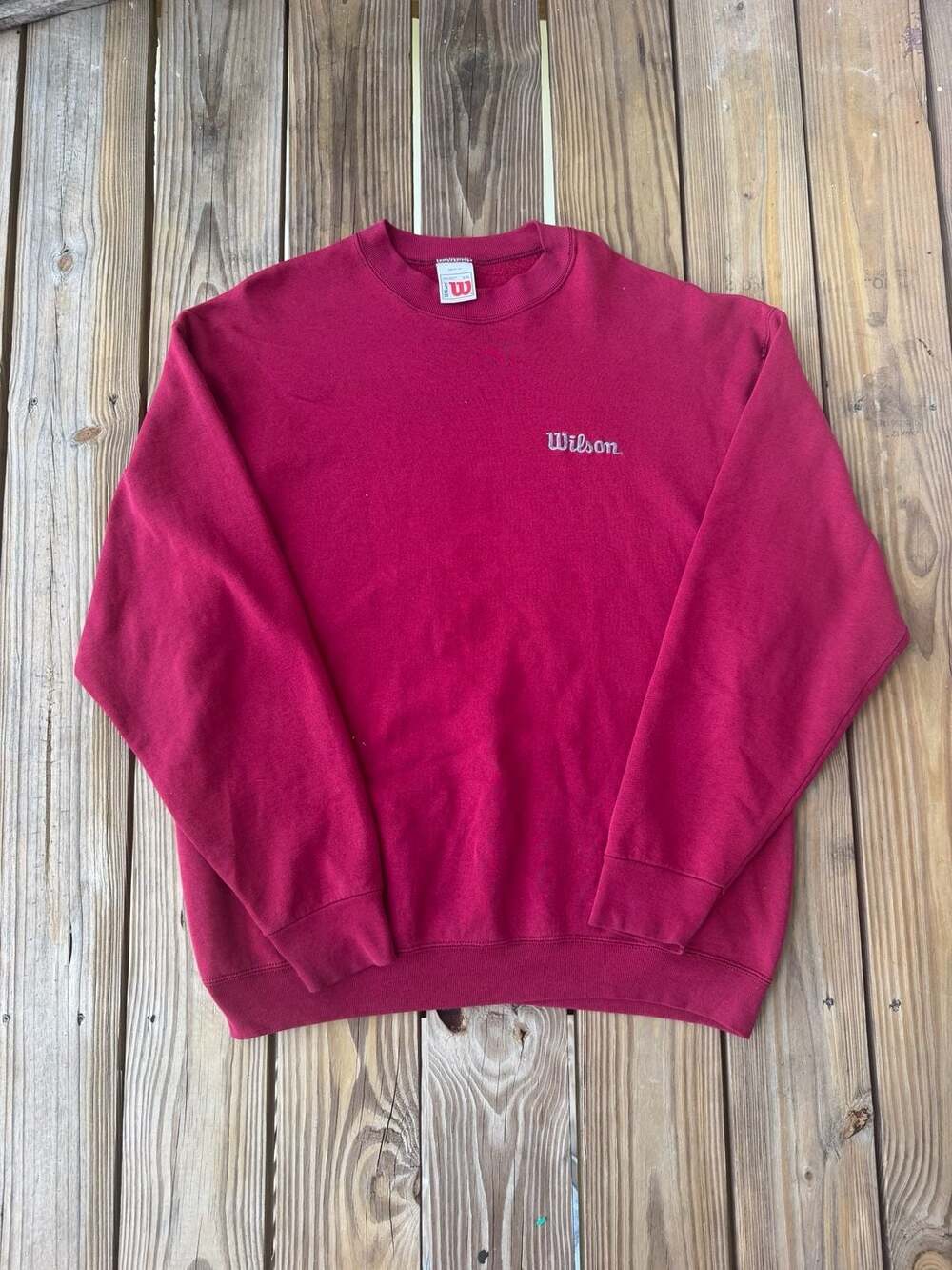 Wilson Crewneck Sweatshirt Size XXL Red Embroidered Logo Made In USA